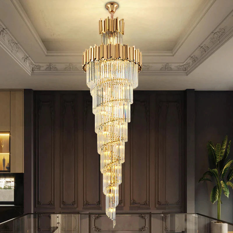 Luminaire Lustre design aérien en cristal – Référence : Alvyn3427- - Nexa Lights