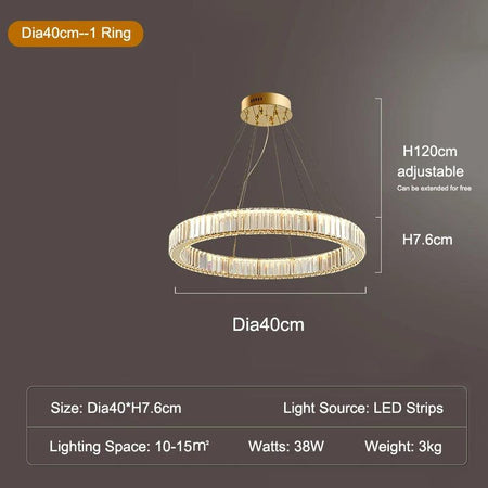 Luminaire Lustre design aérien en cristal – Référence : Elowen3478- - Nexa Lights