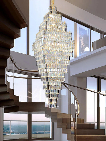 Luminaire Lustre design aérien en cristal – Référence : Elowen3847- - Nexa Lights