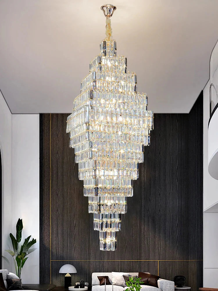 Luminaire Lustre design aérien en cristal – Référence : Elowen3847- - Nexa Lights