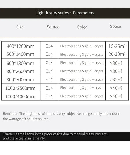 Luminaire Lustre design aérien en cristal – Référence : Elowen3847- - Nexa Lights