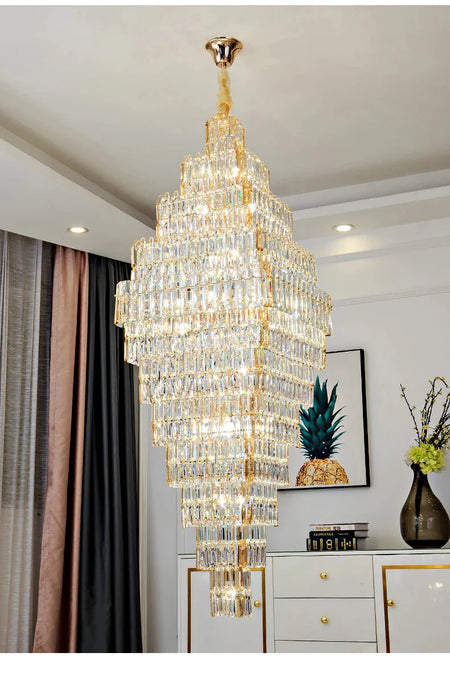 Luminaire Lustre design aérien en cristal – Référence : Elowen3847- - Nexa Lights