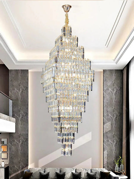 Luminaire Lustre design aérien en cristal – Référence : Elowen3847- - Nexa Lights