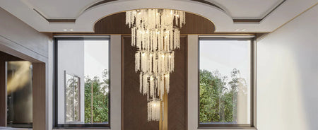 Luminaire Lustre design aérien en cristal – Référence : Elowen7832- - Nexa Lights