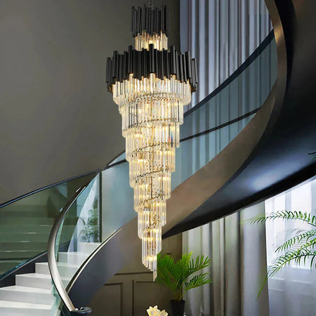Luminaire Lustre design aérien en cristal – Référence : Elowen8374- - Nexa Lights