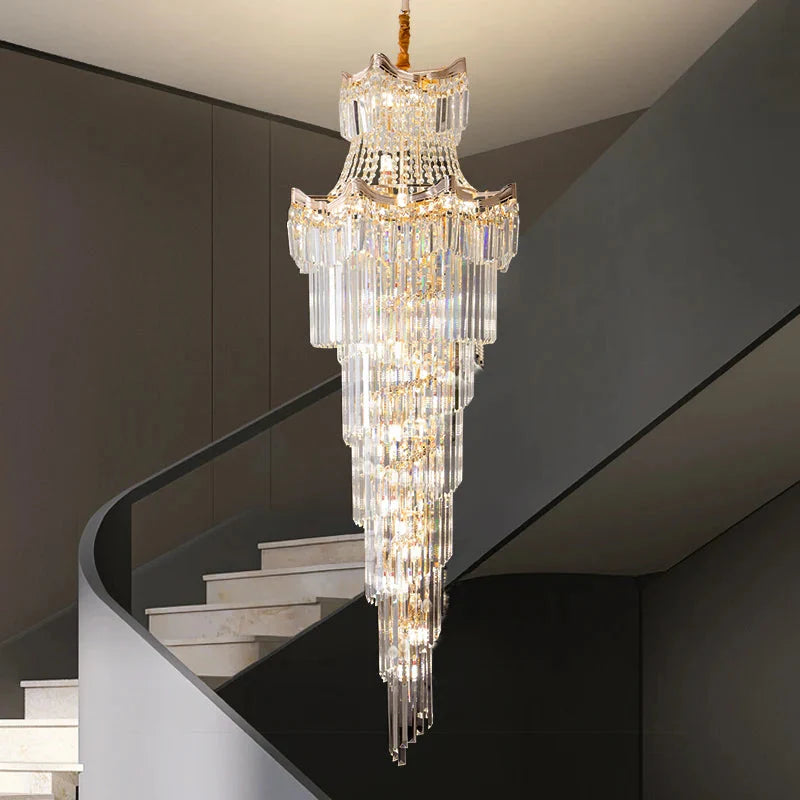 Luminaire Lustre design aérien en cristal – Référence : Elowen8374- - Nexa Lights