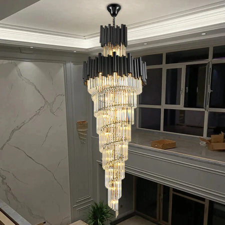 Luminaire Lustre design aérien en cristal – Référence : Elowen8374- - Nexa Lights