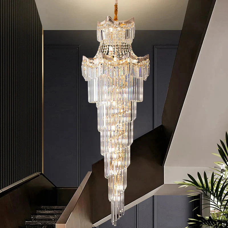 Luminaire Lustre design aérien en cristal – Référence : Elowen8374- - Nexa Lights