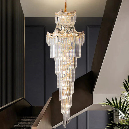 Luminaire Lustre design aérien en cristal – Référence : Elowen8374- - Nexa Lights
