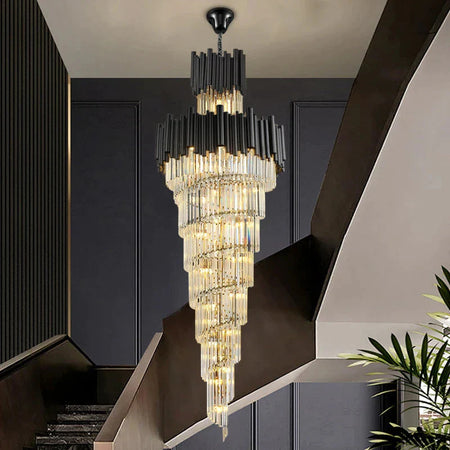 Luminaire Lustre design aérien en cristal – Référence : Elowen8374- - Nexa Lights