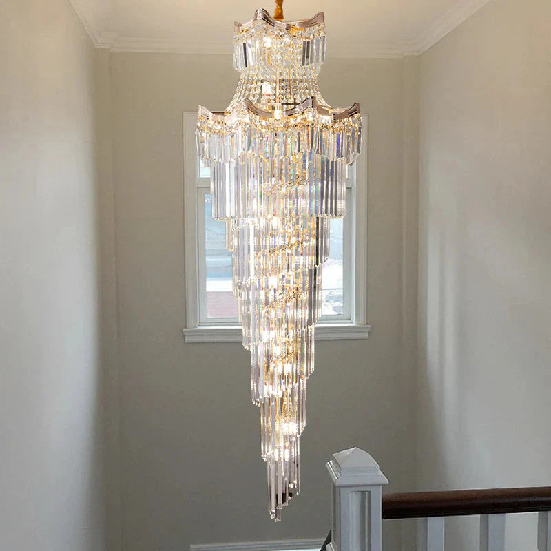 Luminaire Lustre design aérien en cristal – Référence : Elowen8374- - Nexa Lights