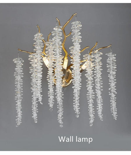 Luminaire Lustre design aérien en cristal – Référence : Elysia7834- - Nexa Lights