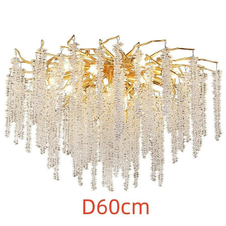 Luminaire Lustre design aérien en cristal – Référence : Elysia7834- - Nexa Lights