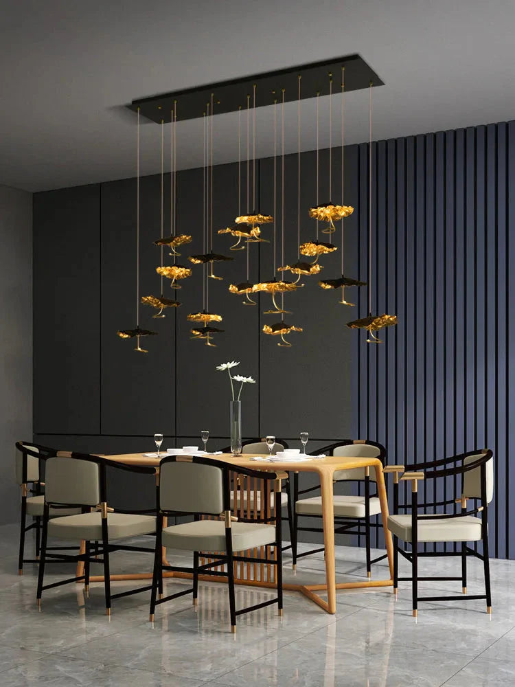 Luminaire Lustre design aérien en cristal – Référence : Maëlis3847- - Nexa Lights