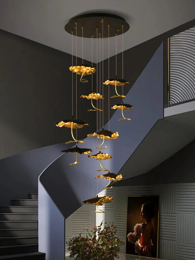 Luminaire Lustre design aérien en cristal – Référence : Maëlis3847- - Nexa Lights