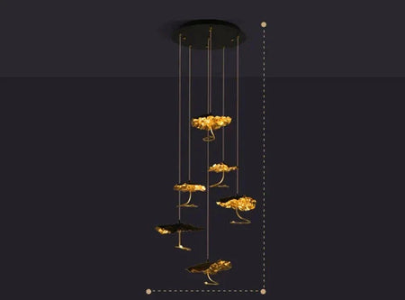 Luminaire Lustre design aérien en cristal – Référence : Maëlis3847- - Nexa Lights