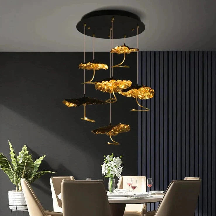 Luminaire Lustre design aérien en cristal – Référence : Maëlis3847- - Nexa Lights