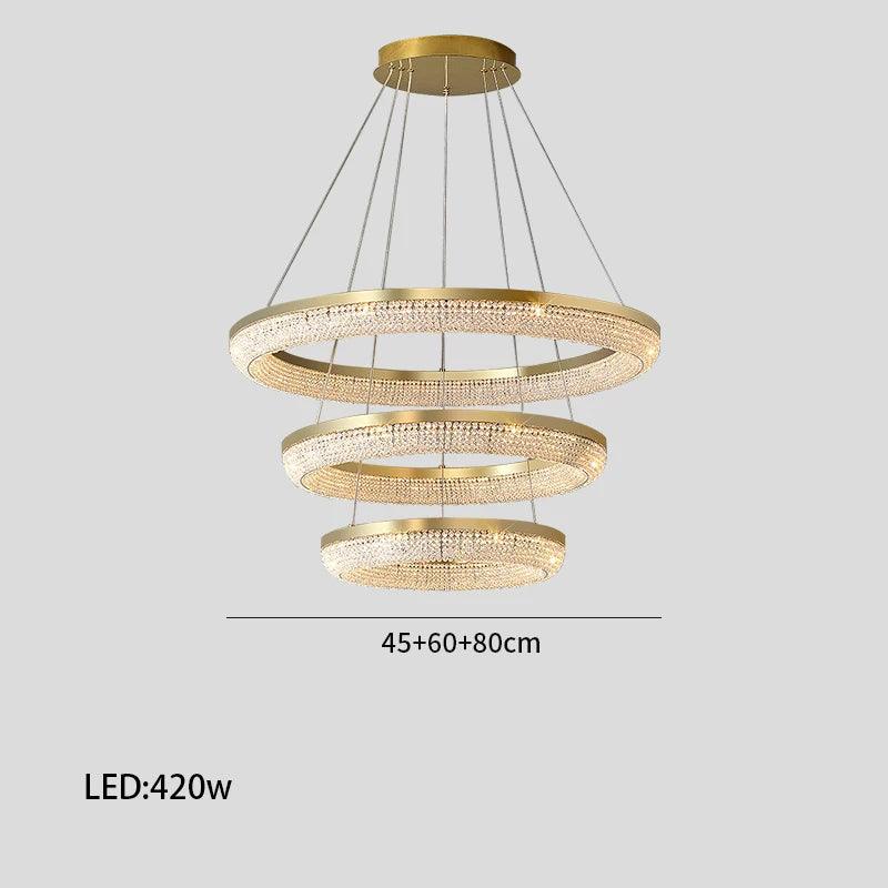 Luminaire Lustre design aérien en cristal – Référence : Melvyn8325- - Nexa Lights