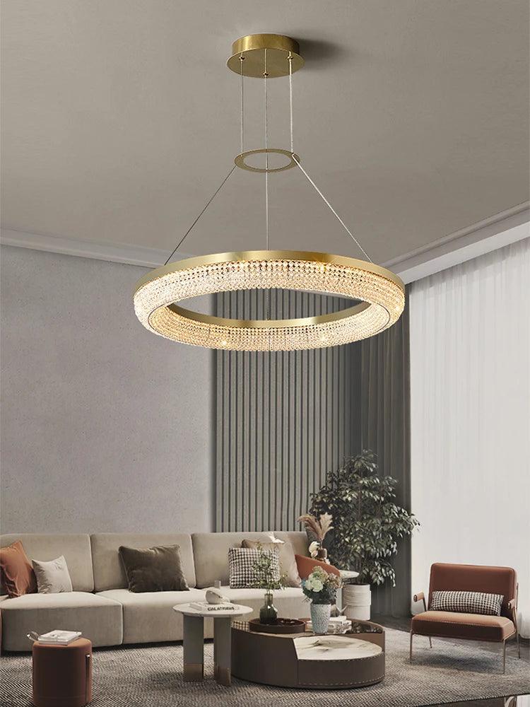 Luminaire Lustre design aérien en cristal – Référence : Melvyn8325- - Nexa Lights
