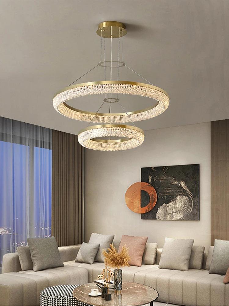 Luminaire Lustre design aérien en cristal – Référence : Melvyn8325- - Nexa Lights