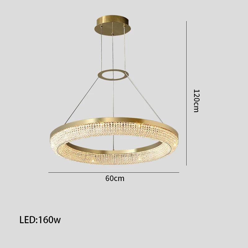 Luminaire Lustre design aérien en cristal – Référence : Melvyn8325- - Nexa Lights