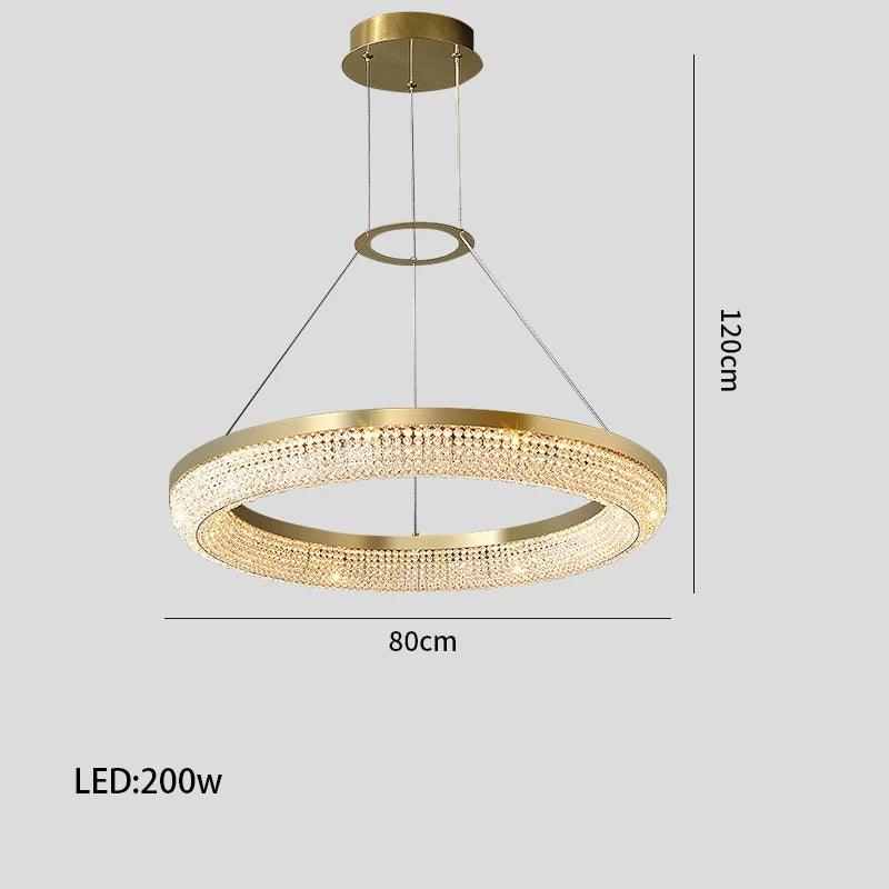 Luminaire Lustre design aérien en cristal – Référence : Melvyn8325- - Nexa Lights