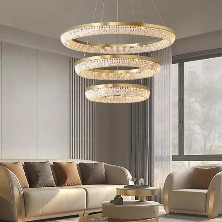 Luminaire Lustre design aérien en cristal – Référence : Melvyn8325- - Nexa Lights