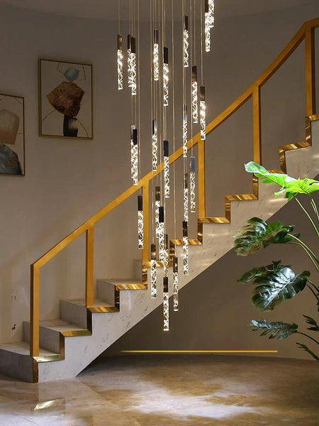 Luminaire Lustre design aérien en cristal – Référence : Oliana3847- - Nexa Lights