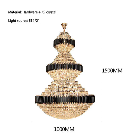 Luminaire Lustre design aérien en métal – Référence : Elowen3847- - Nexa Lights