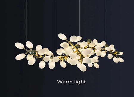 Luminaire Lustre design aérien en verre – Référence : Alvea3278- - Nexa Lights