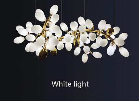 Luminaire Lustre design aérien en verre – Référence : Alvea3278- - Nexa Lights