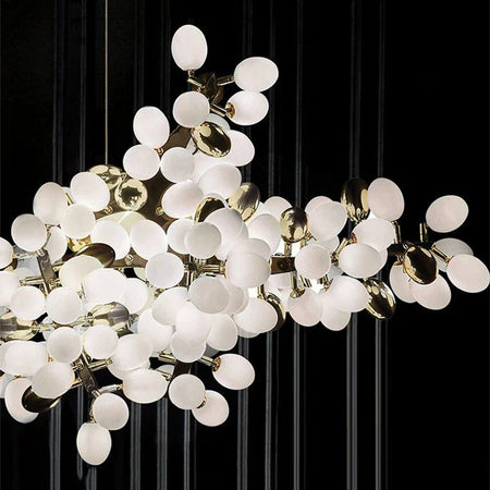 Luminaire Lustre design aérien en verre – Référence : Alvea3278- - Nexa Lights