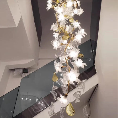 Luminaire Lustre design aérien en verre – Référence : Elowen5983- - Nexa Lights