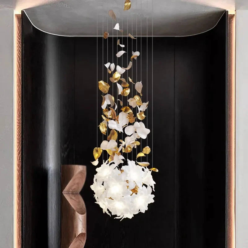 Luminaire Lustre design aérien en verre – Référence : Elowen5983- - Nexa Lights