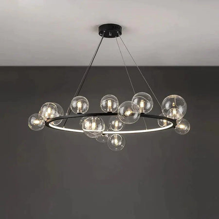 Luminaire Lustre design aérien en verre – Référence : Elowen8372- - Nexa Lights