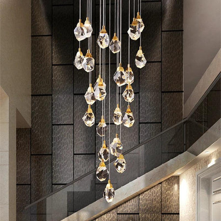 Luminaire Lustre design aérien en verre – Référence : Melian3845- - Nexa Lights