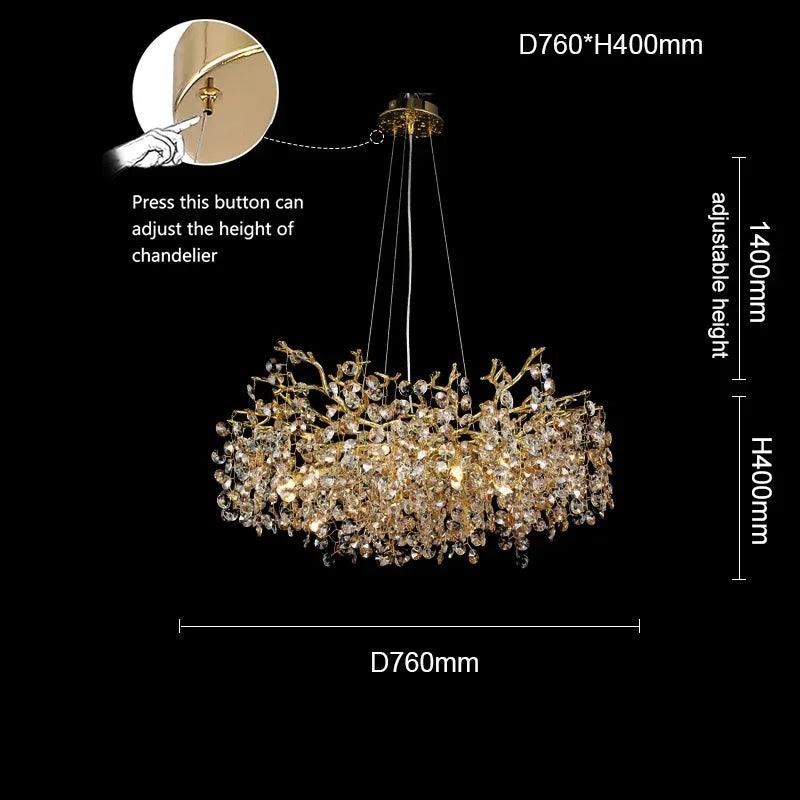 Luminaire Lustre design aérien moderne – Référence : Elysia2487- - Nexa Lights