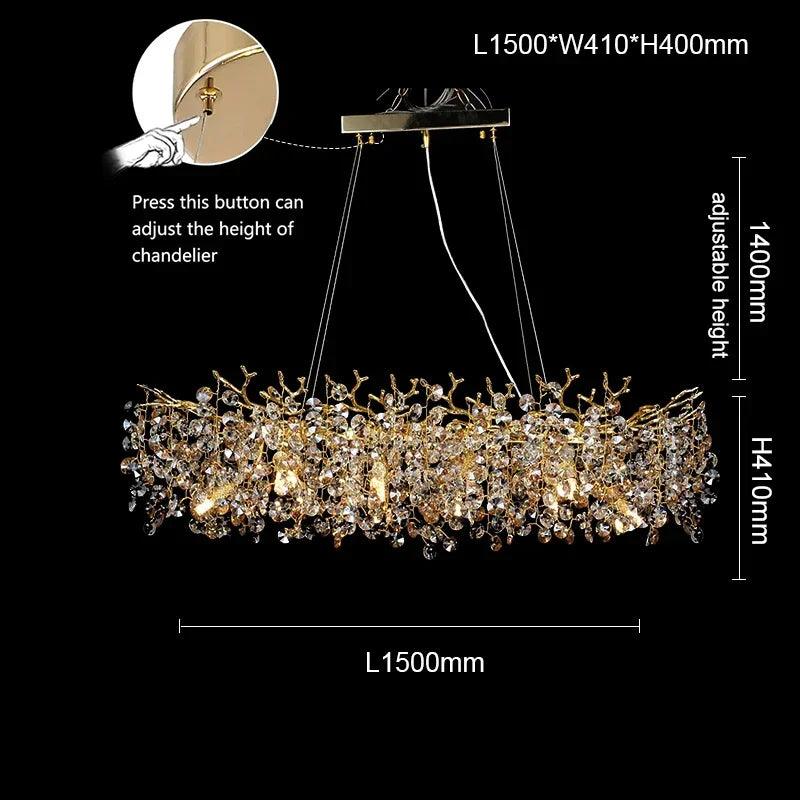 Luminaire Lustre design aérien moderne – Référence : Elysia2487- - Nexa Lights