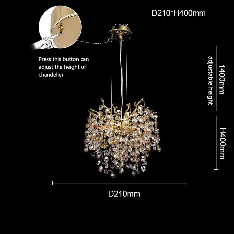 Luminaire Lustre design aérien moderne – Référence : Elysia2487- - Nexa Lights