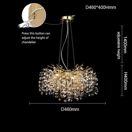 Luminaire Lustre design aérien moderne – Référence : Elysia2487- - Nexa Lights