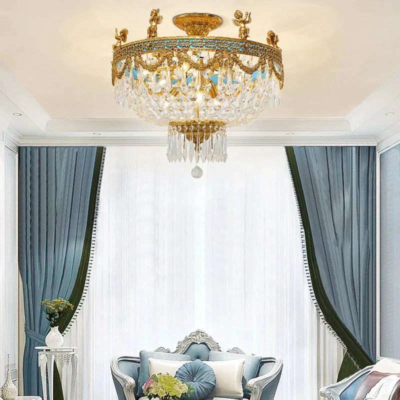 Luminaire Lustre design classique en cristal – Référence : Olwen7321- - Nexa Lights