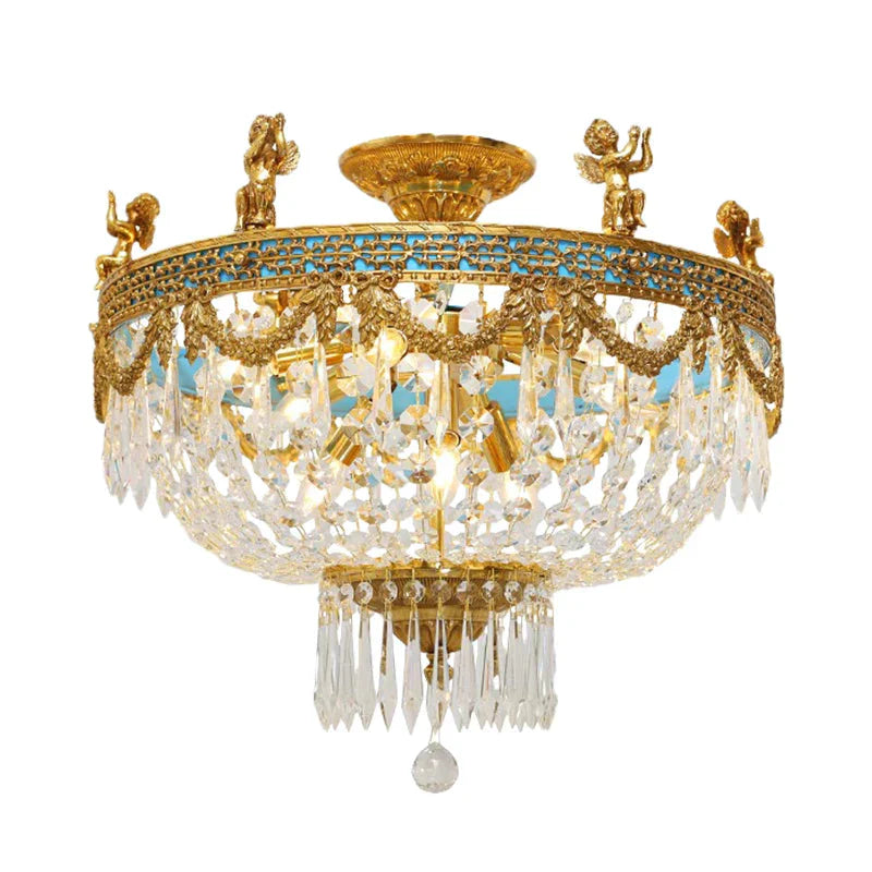 Luminaire Lustre design classique en cristal – Référence : Olwen7321- - Nexa Lights