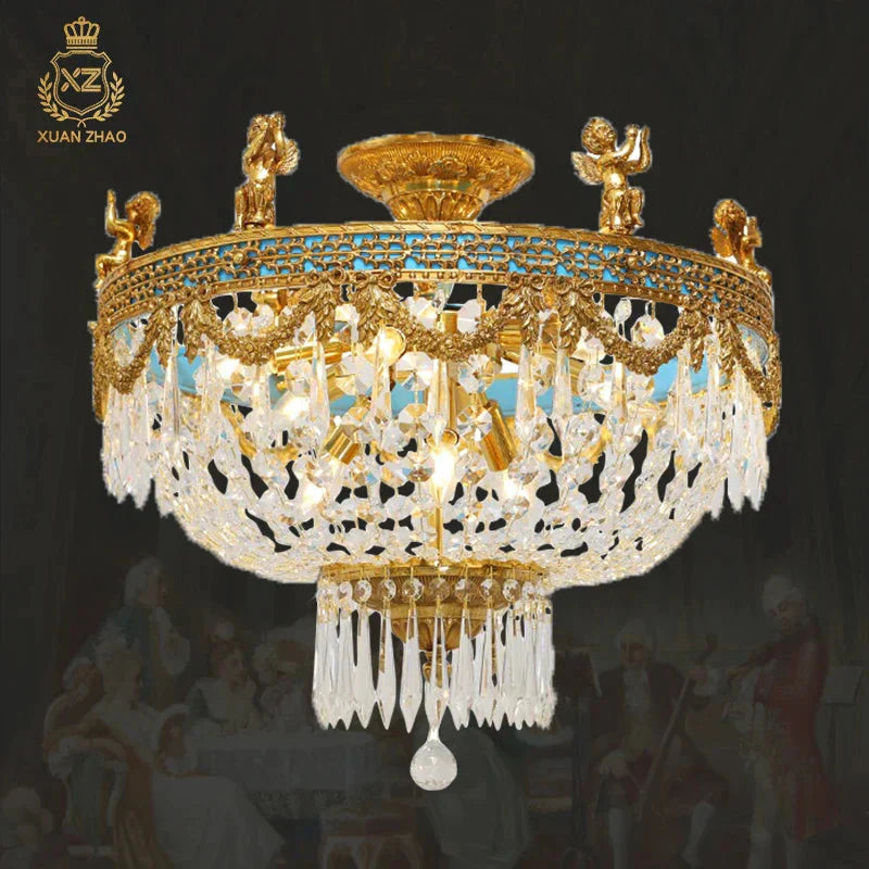 Luminaire Lustre design classique en cristal – Référence : Olwen7321- - Nexa Lights