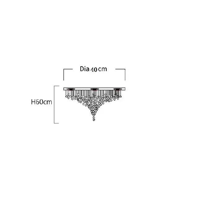 Luminaire Lustre design contemporain en acier inoxydable – Référence : Zélie8471- - Nexa Lights