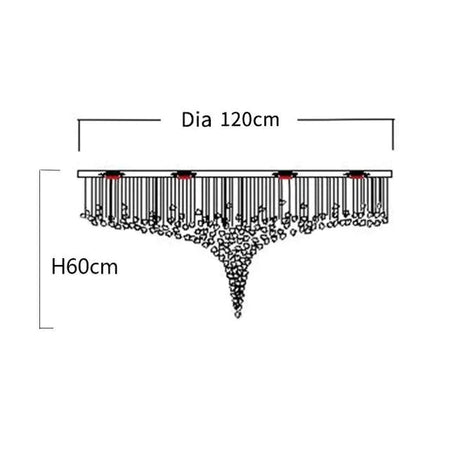Luminaire Lustre design contemporain en acier inoxydable – Référence : Zélie8471- - Nexa Lights