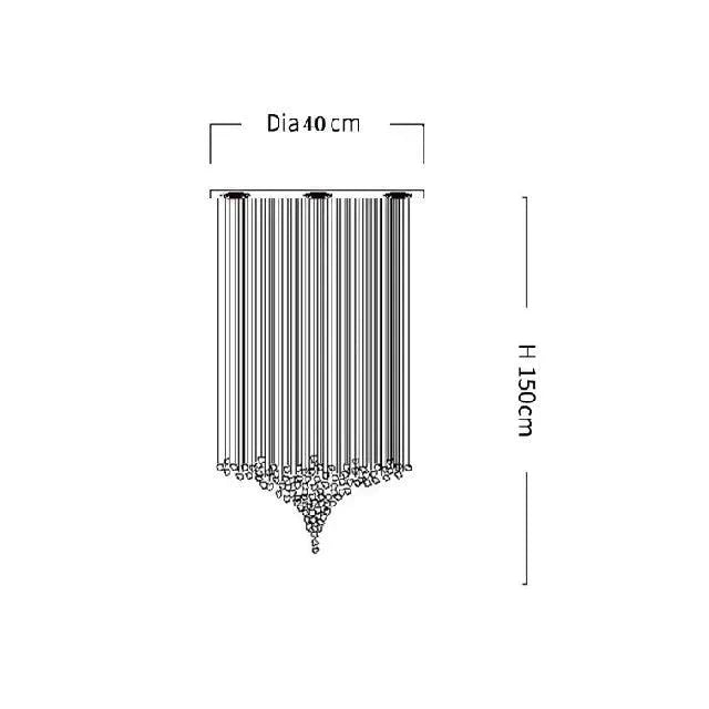 Luminaire Lustre design contemporain en acier inoxydable – Référence : Zélie8471- - Nexa Lights