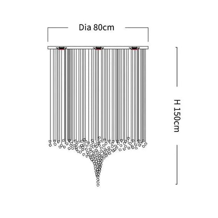 Luminaire Lustre design contemporain en acier inoxydable – Référence : Zélie8471- - Nexa Lights