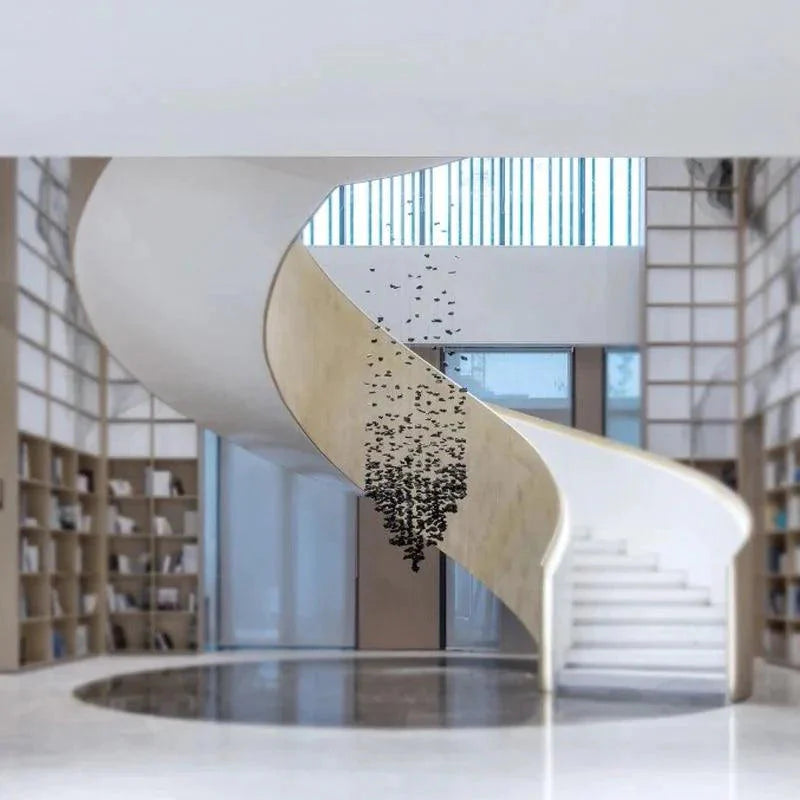 Luminaire Lustre design contemporain en acier inoxydable – Référence : Zélie8471- - Nexa Lights