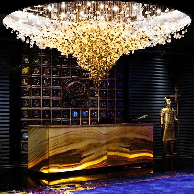 Luminaire Lustre design contemporain en acier inoxydable – Référence : Zélie8471- - Nexa Lights