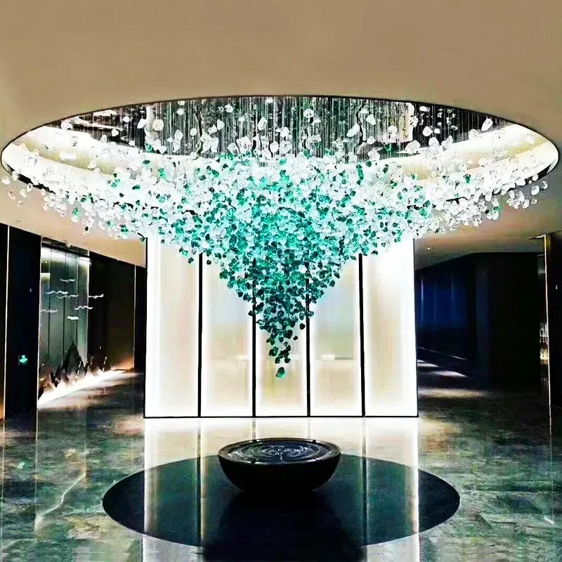 Luminaire Lustre design contemporain en acier inoxydable – Référence : Zélie8471- - Nexa Lights